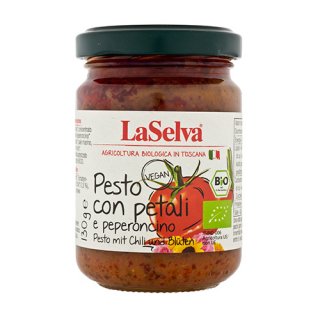 Pesto mit Chili und Blüten 130g